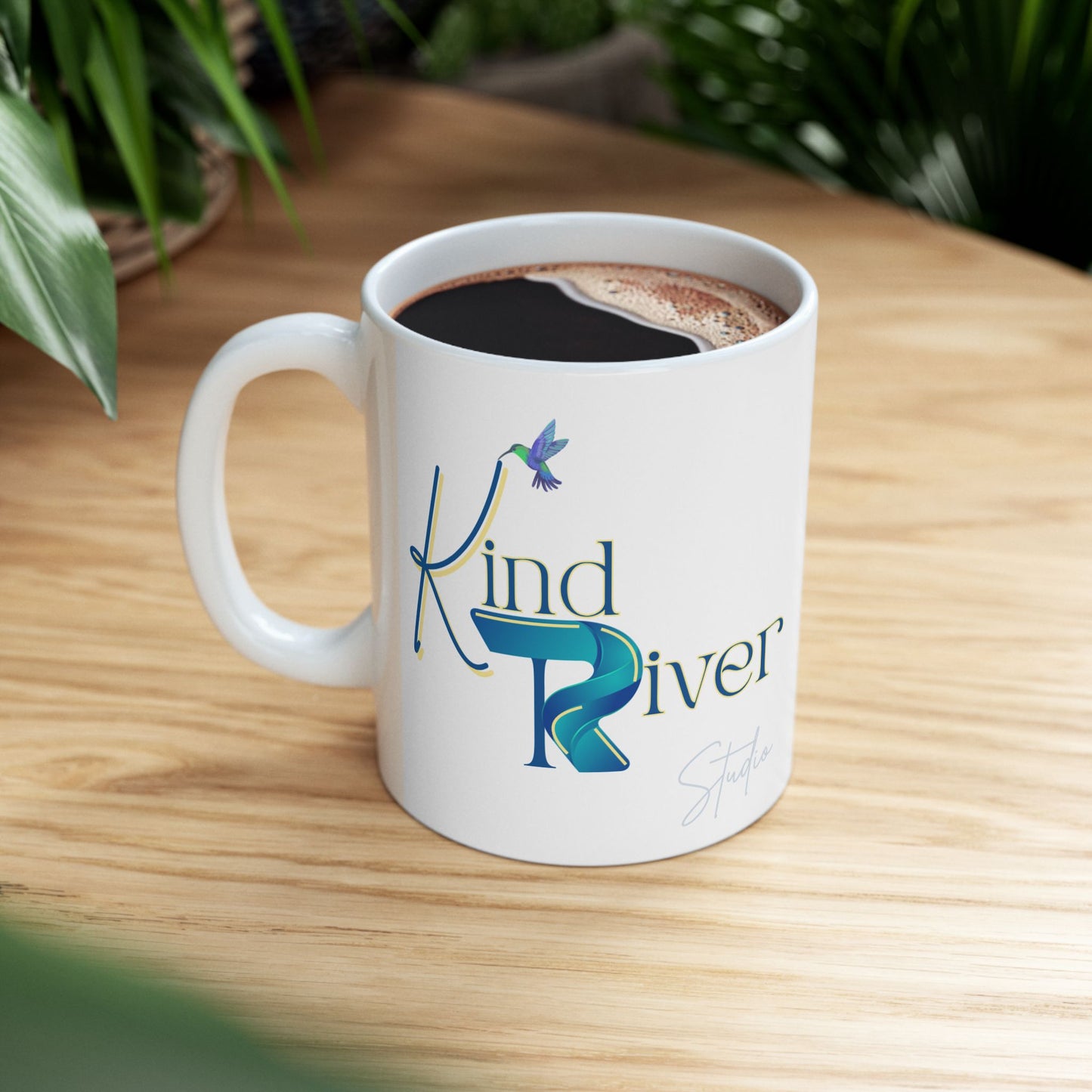 Mug - Ceramic (11 oz | 15 oz) - Kind River Studio Logo
