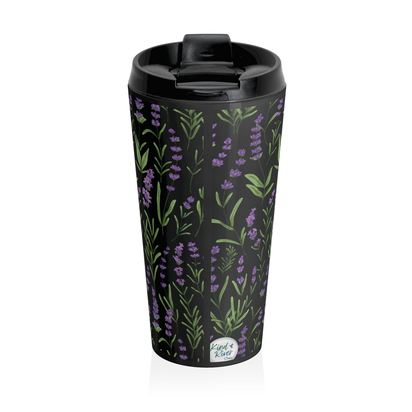 Purple Wildflowers Travel Mug