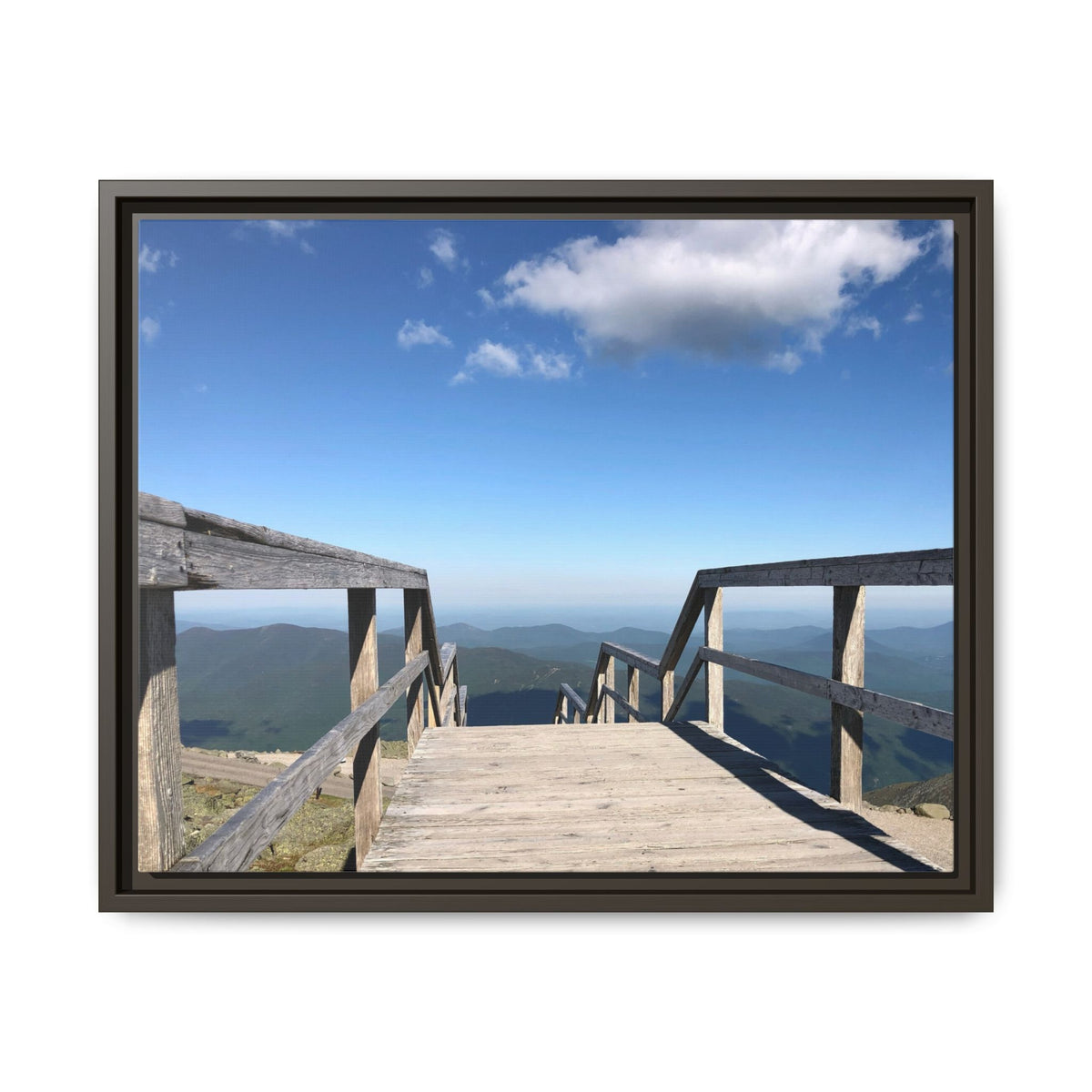 Quiet Descent Framed Matte Canvas Print