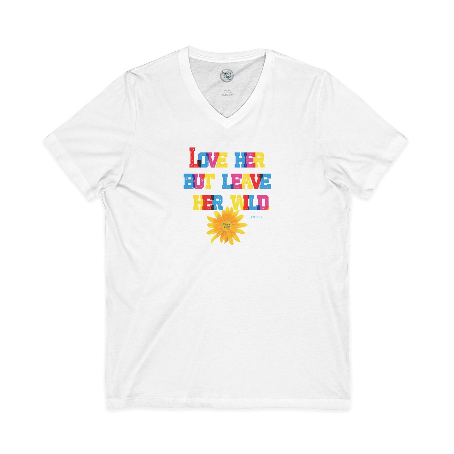 Leave Her Wild - V Neck Tee (Adult)
