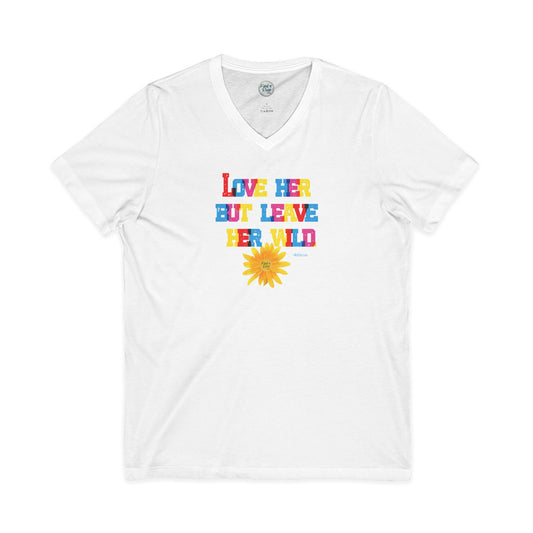 Leave Her Wild - V Neck Tee (Adult)