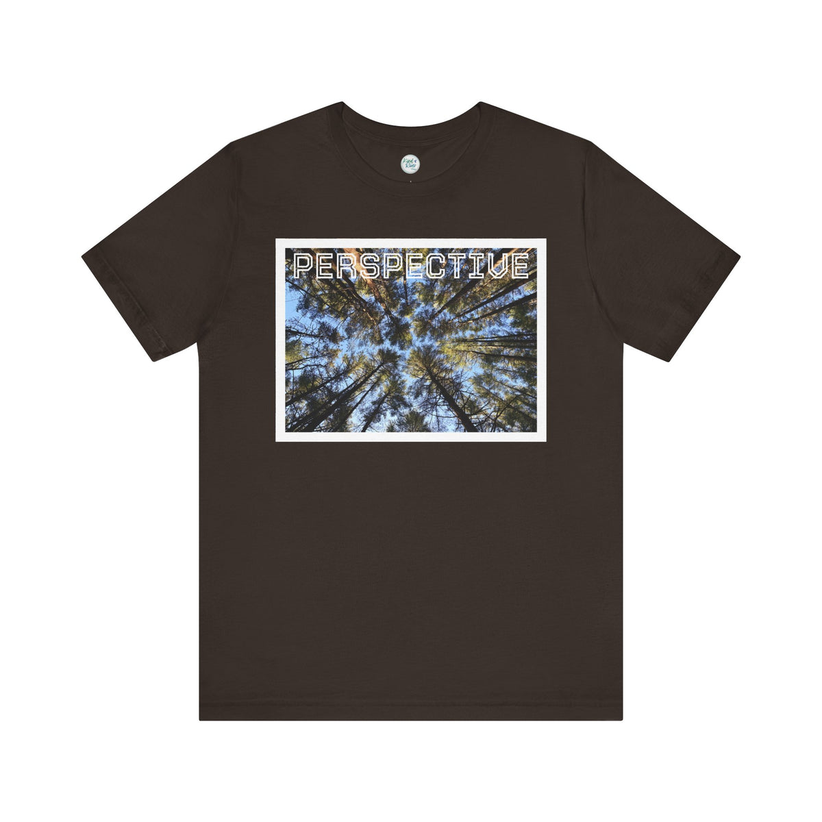 Perspective Tee (Adult)— Forest Canopy Photo T-Shirt (original photograph by Kind River Studio)