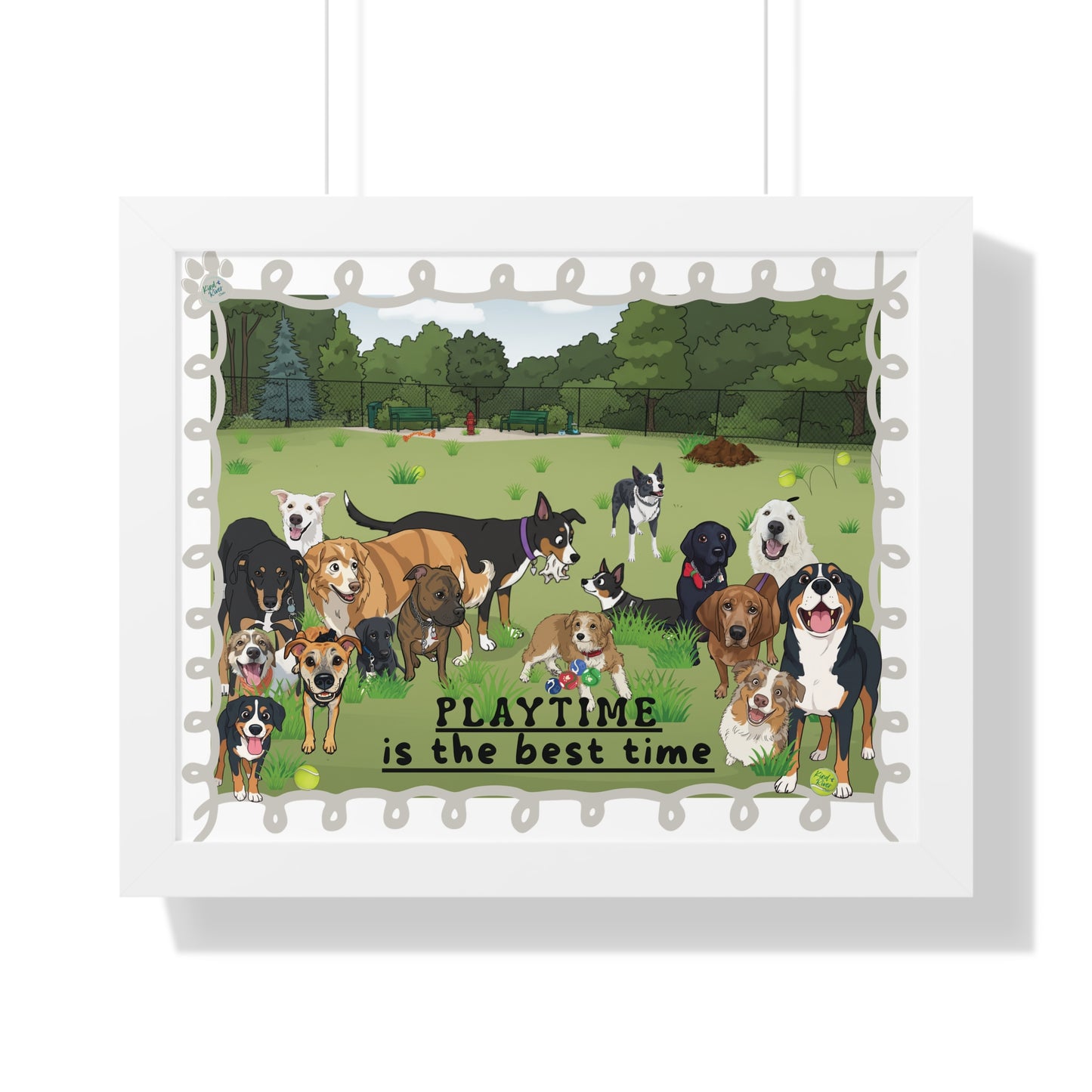 Poster Print in Frame - Playtime Is the Best Time