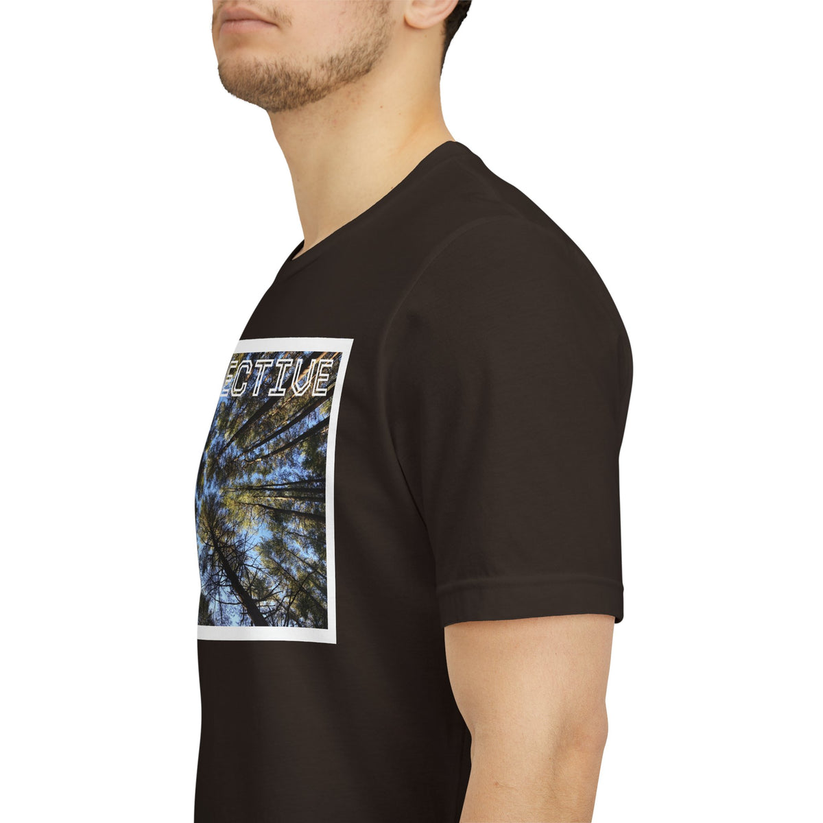 Perspective Tee (Adult)— Forest Canopy Photo T-Shirt (original photograph by Kind River Studio)