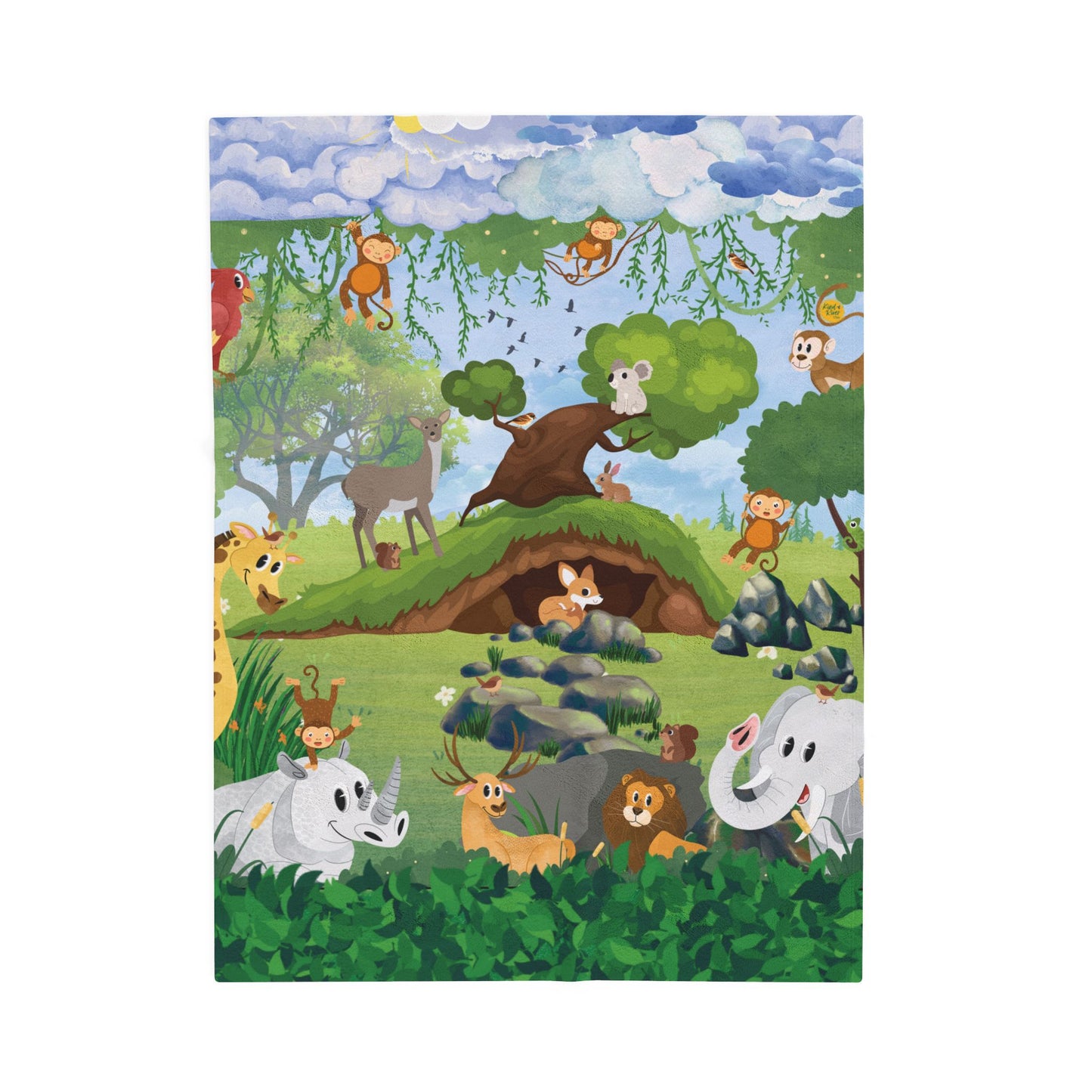 Blanket (Velveteen Plush) - What a Zoo!