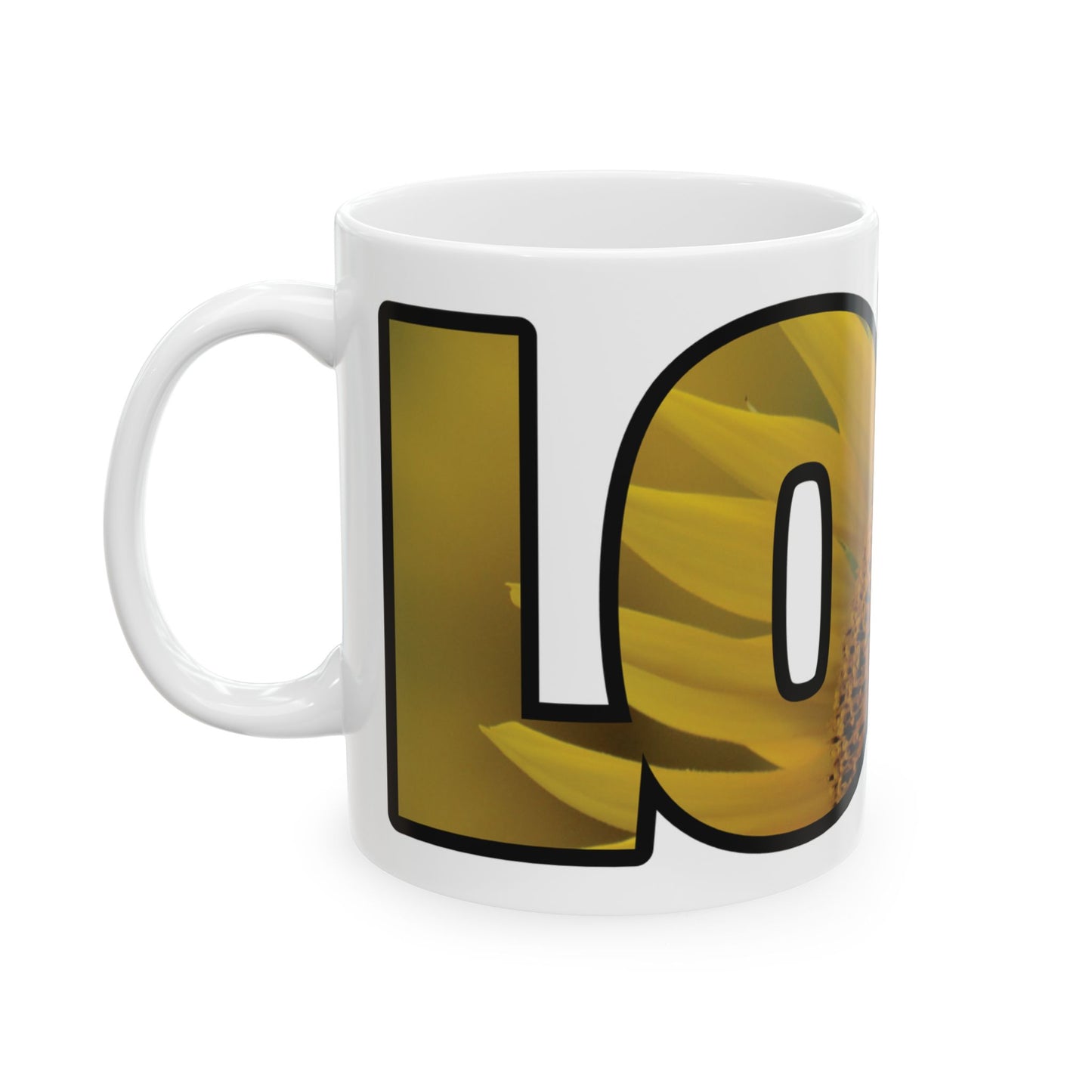 Mug - Ceramic (11 oz | 15 oz) - LOVE sunflower