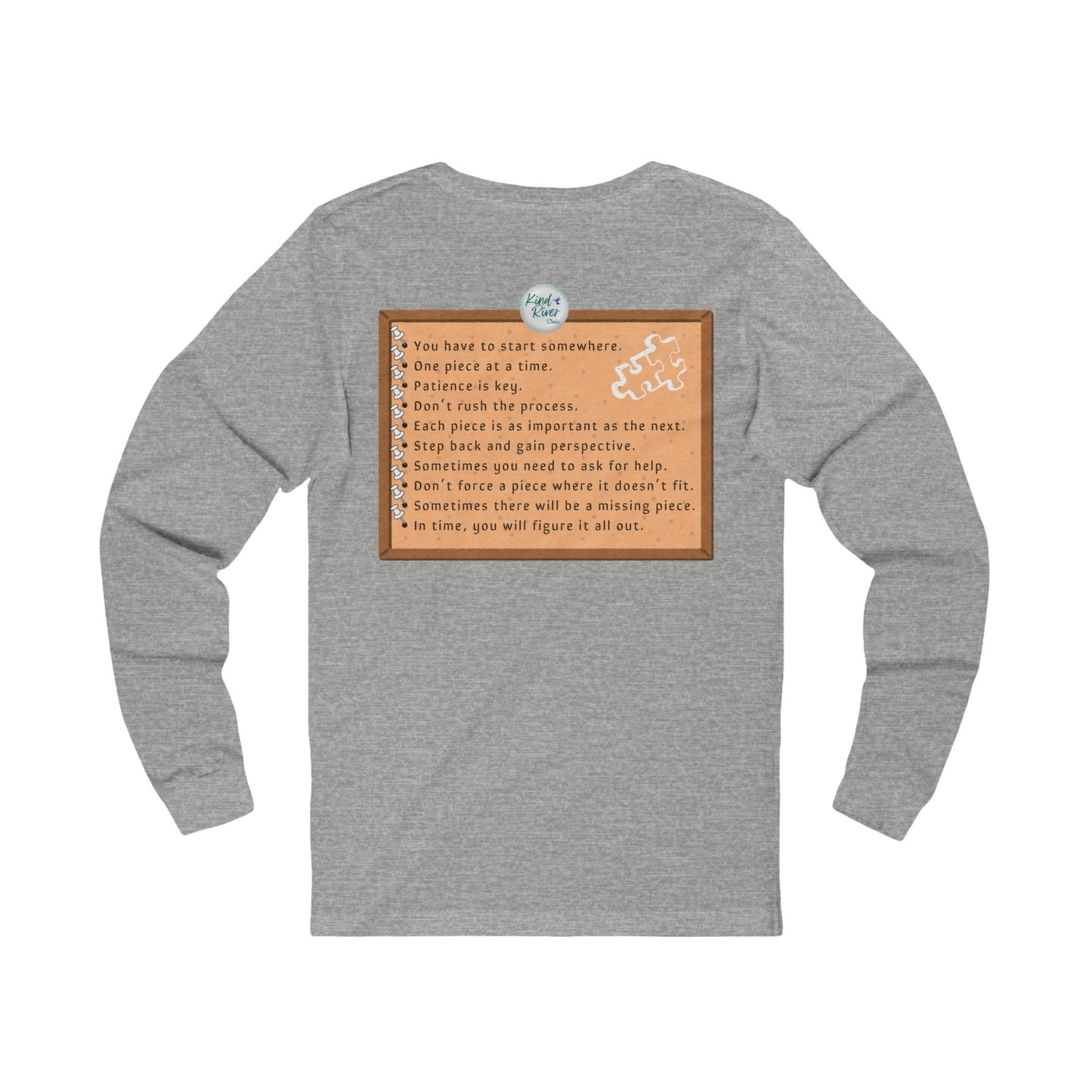 Tee - Long Sleeve (Adult) - Life is Like a Puzzle