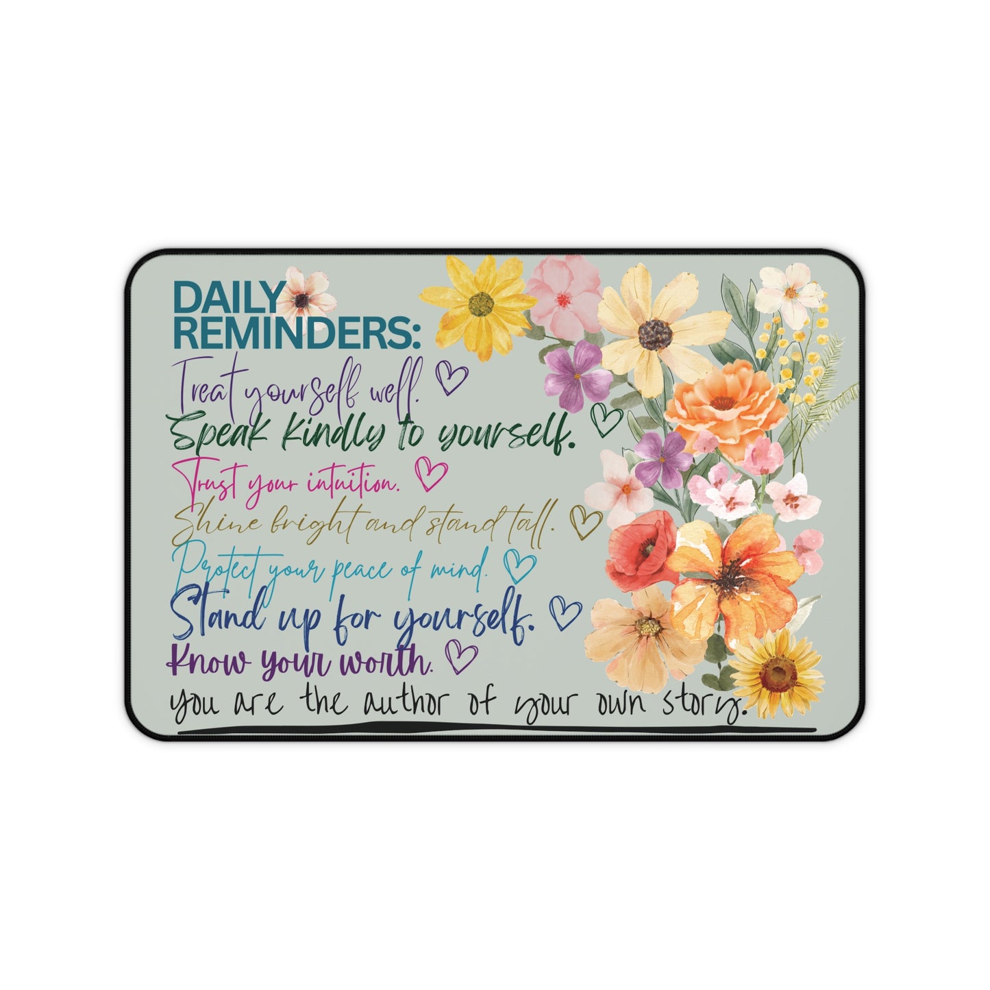 Daily Reminders Desk Mat