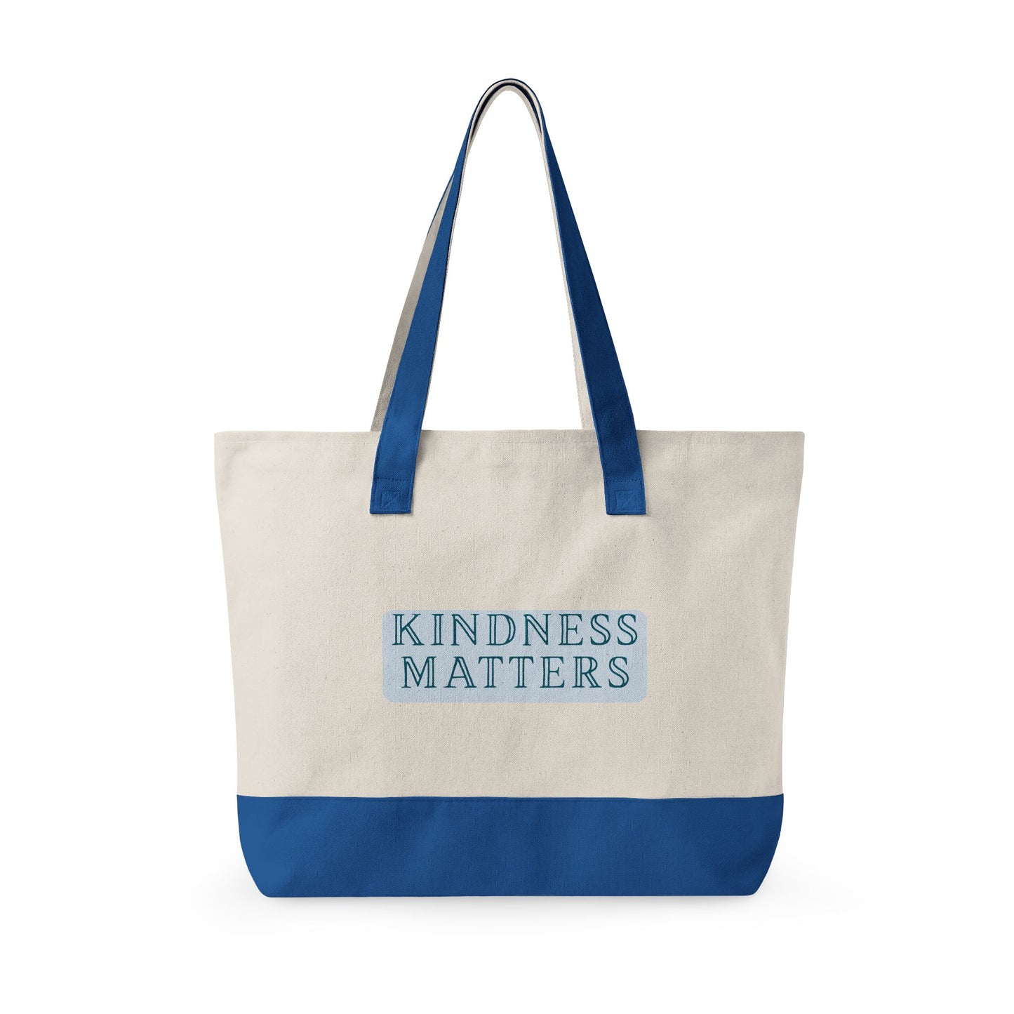 Kindness Matters Zippered Canvas Tote