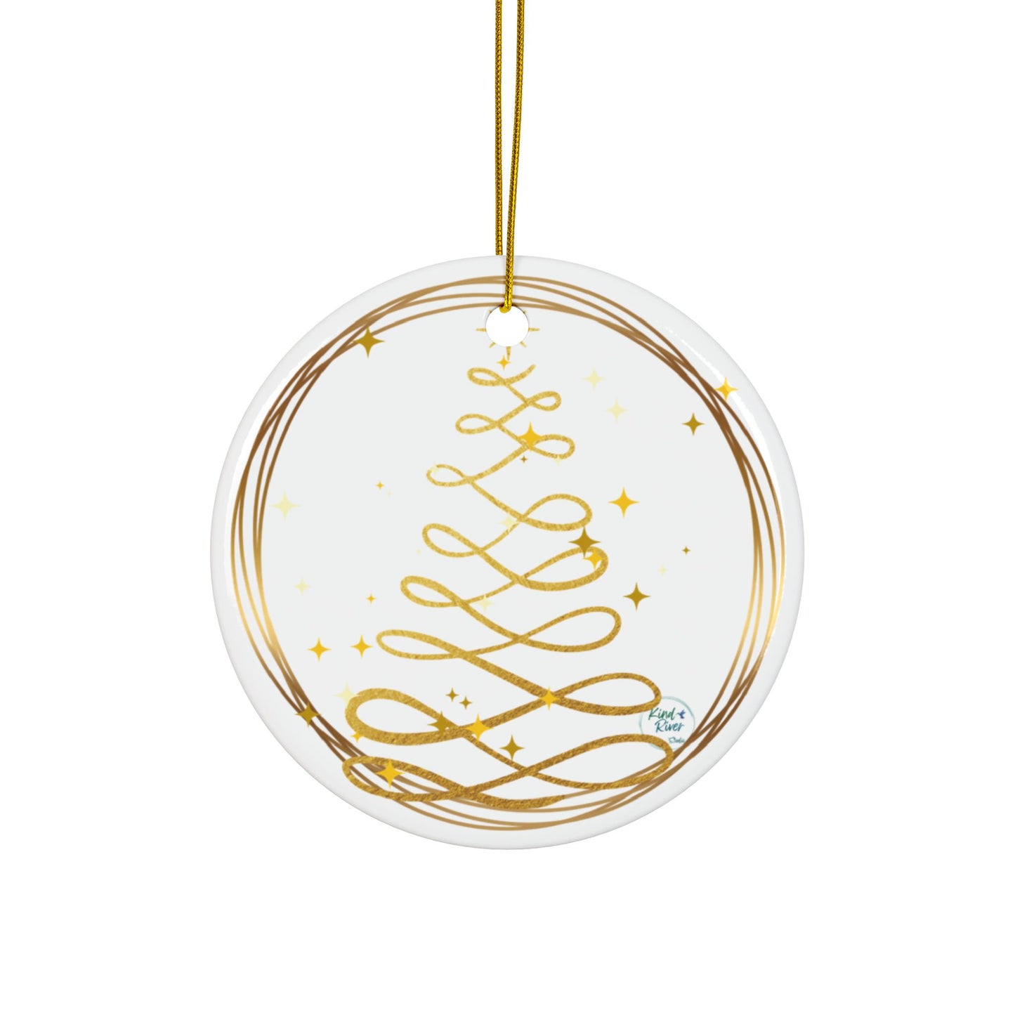 Ornament (Ceramic | Round) - Evergreen
