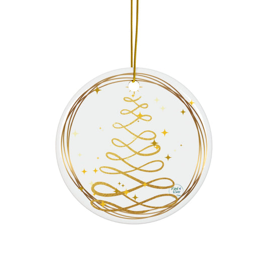 Ornament (Ceramic | Round) - Evergreen