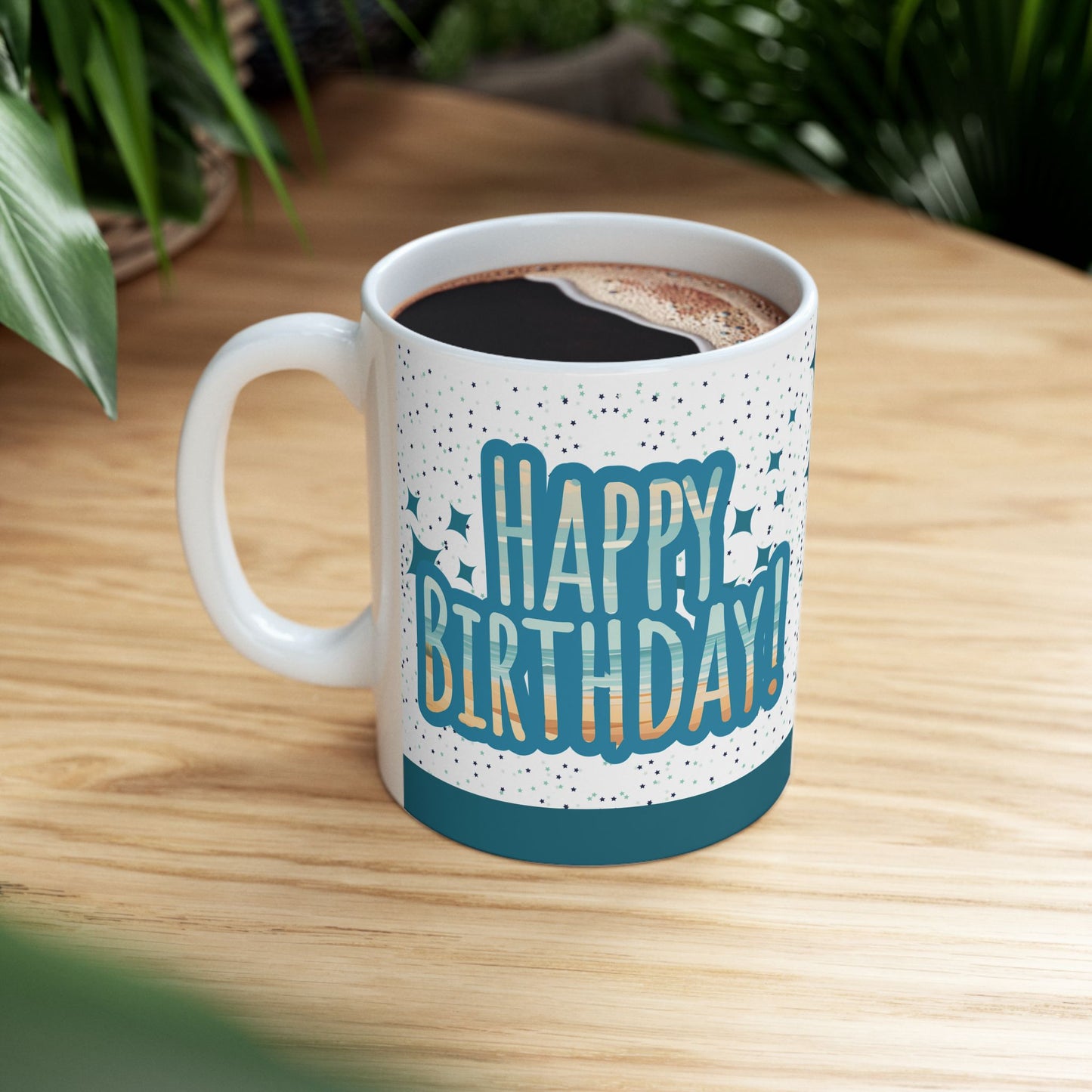 Mug - Ceramic (11 oz | 15 oz) - Happy Birthday beach