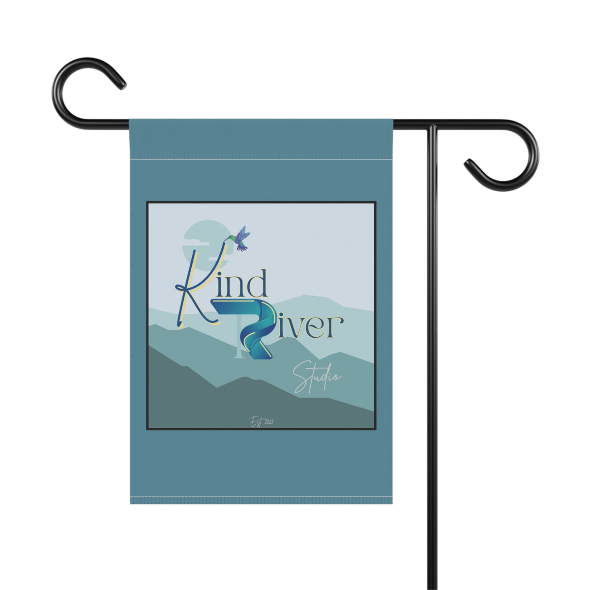 Kind River Studio Logo Garden Flag