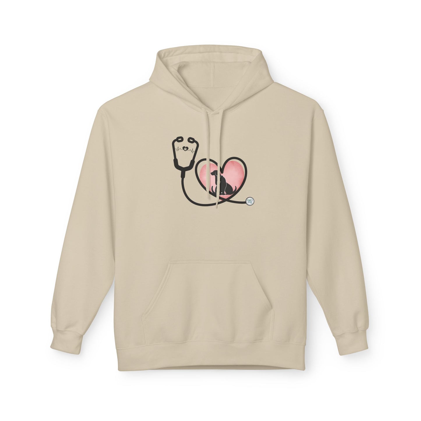 Hoodie (Adult) — Stethoscope Heart Animals