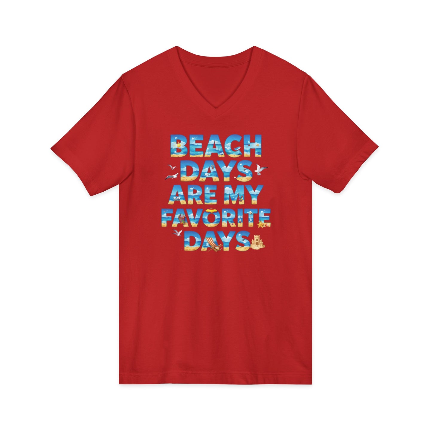 Beach Days V-Neck Tee (Adult)
