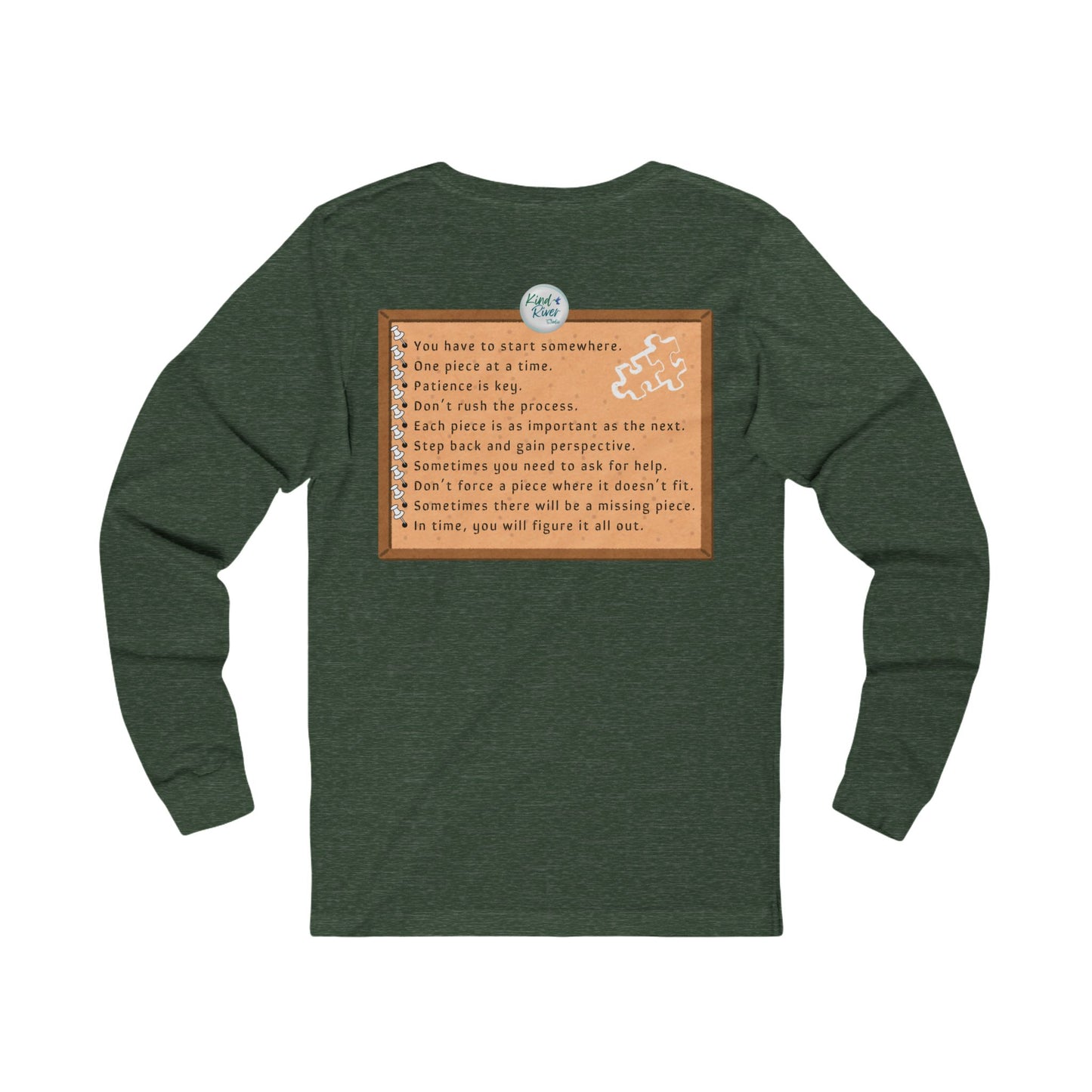 Tee - Long Sleeve (Adult) - Life is Like a Puzzle