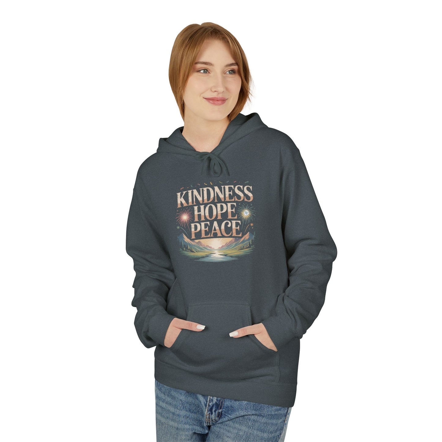 Hoodie (Adult) - Kindness - Hope - Peace