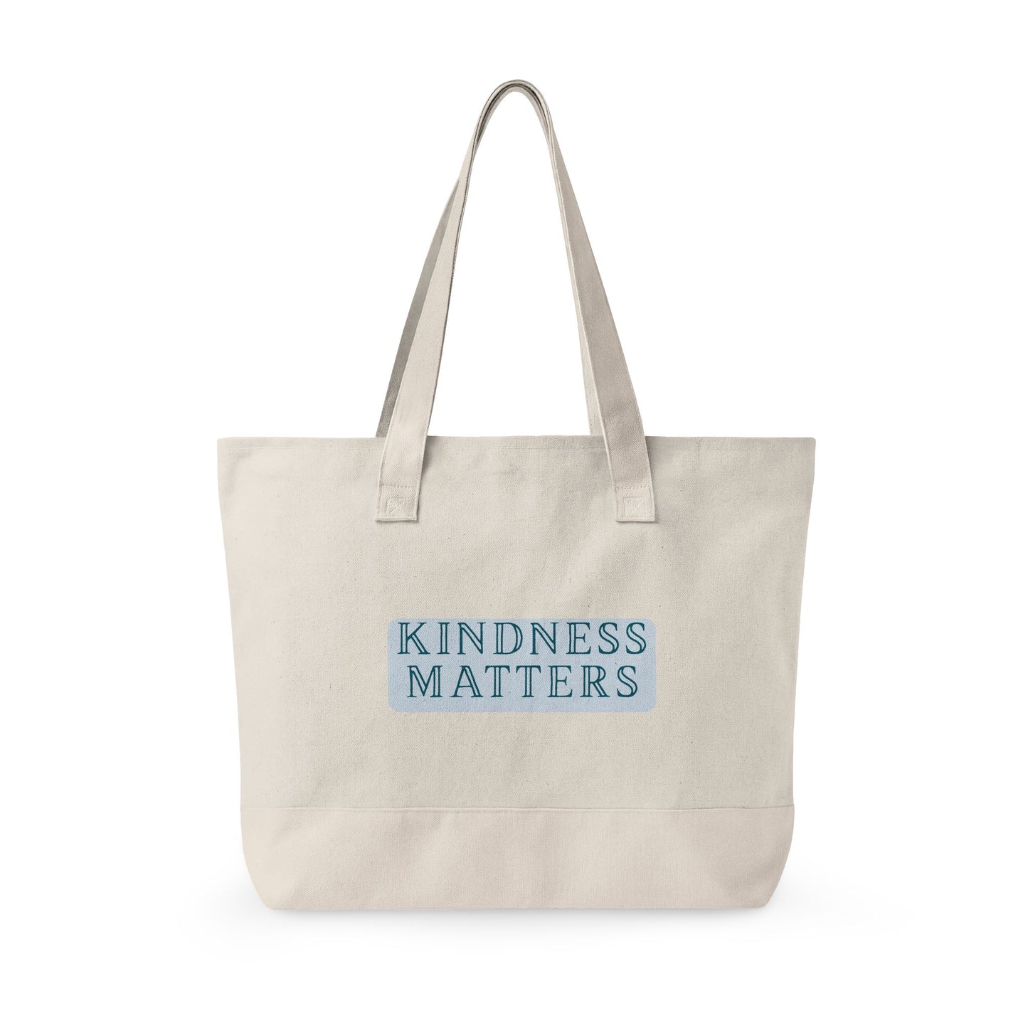 Kindness Matters Zippered Canvas Tote