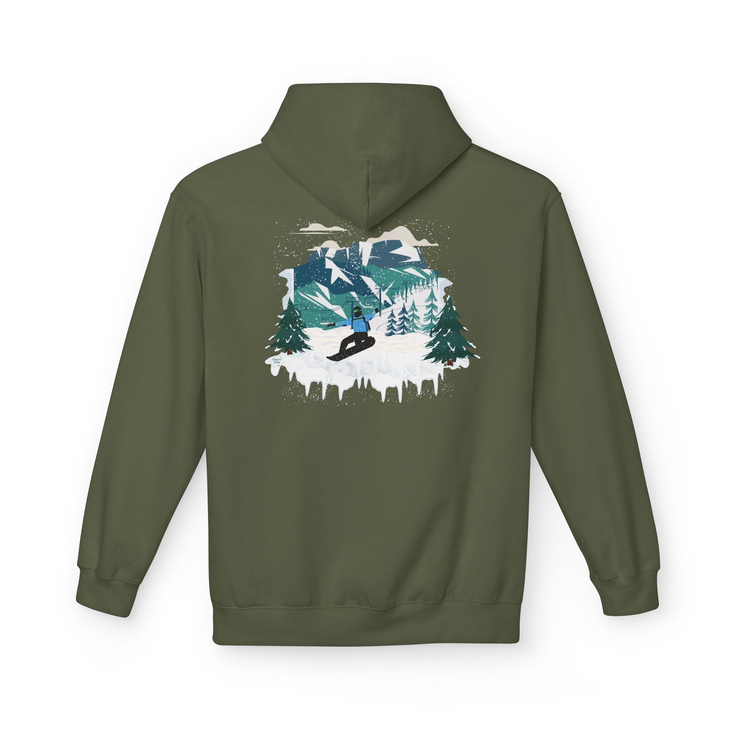 CUSTOM DESIGN - Snowboarding Hoodie (Adult)