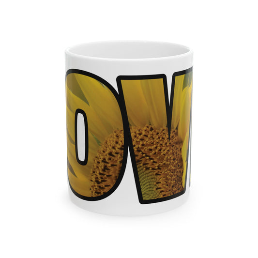 Mug - Ceramic (11 oz | 15 oz) - LOVE sunflower