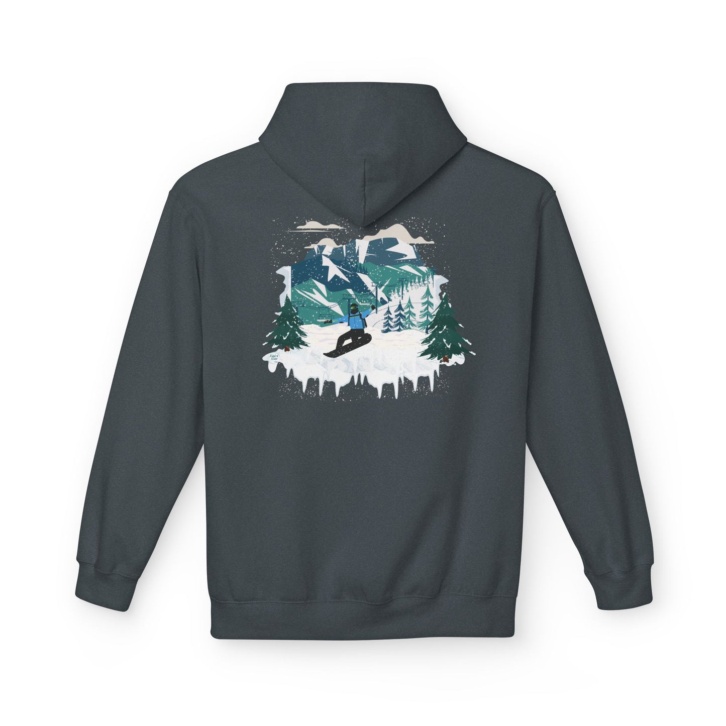 CUSTOM DESIGN - Snowboarding Hoodie (Adult)