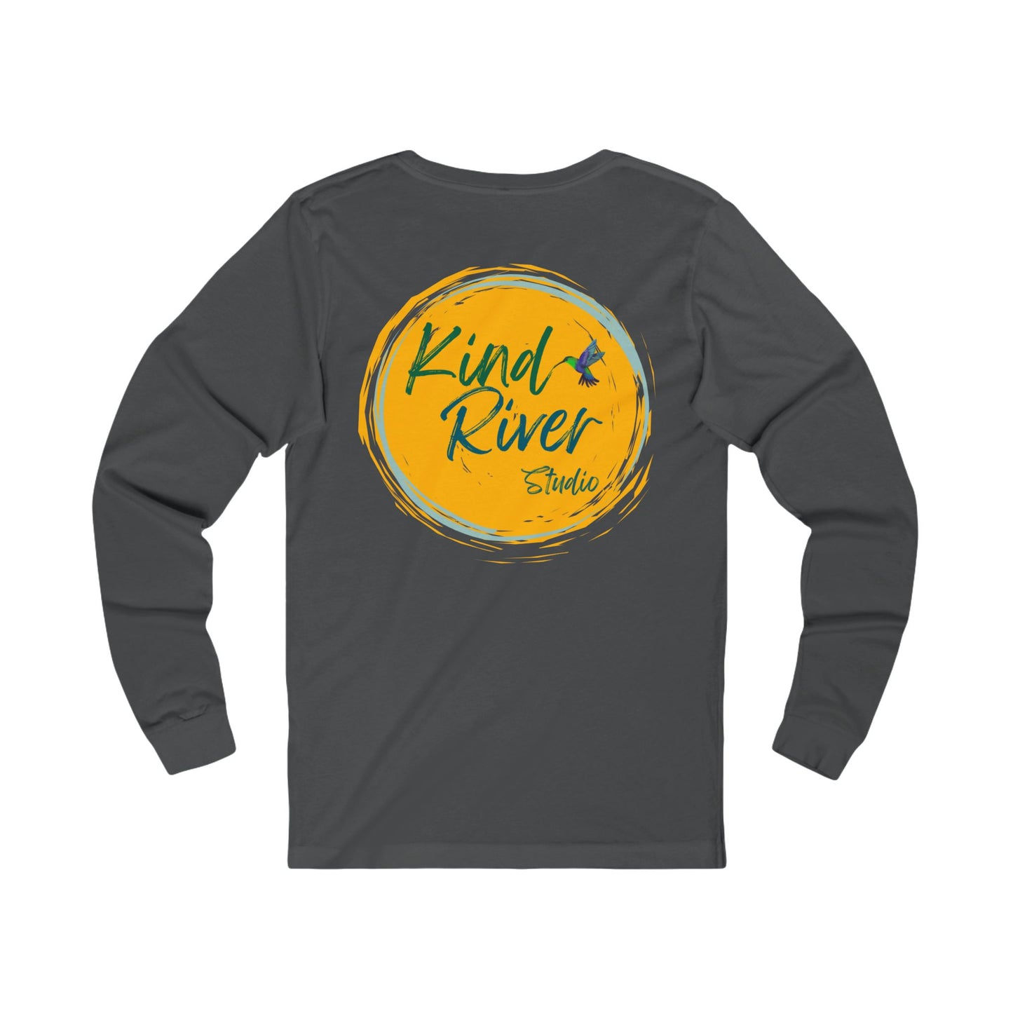 Tee - Long Sleeve (Adult) - Kind River Studio Button Logo