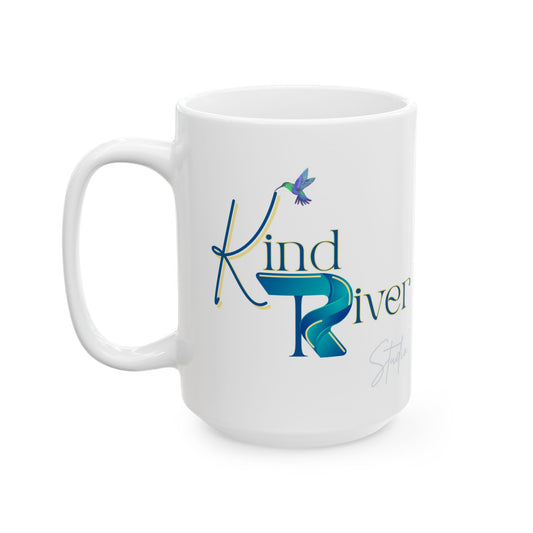Mug - Ceramic (11 oz | 15 oz) - Kind River Studio Logo