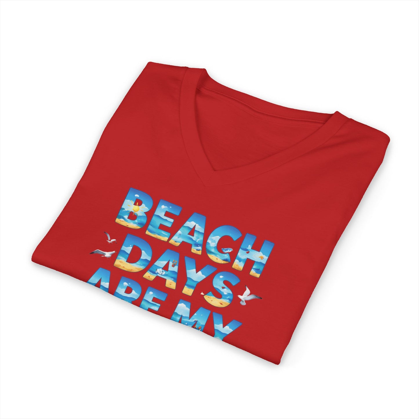 Beach Days V-Neck Tee (Adult)