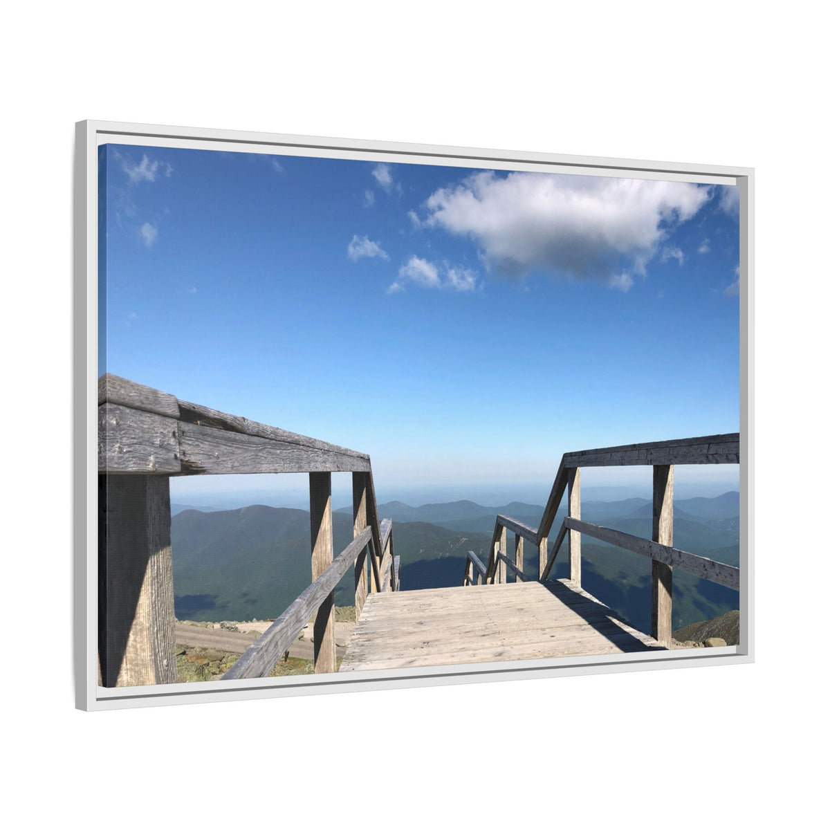 Quiet Descent Framed Matte Canvas Print