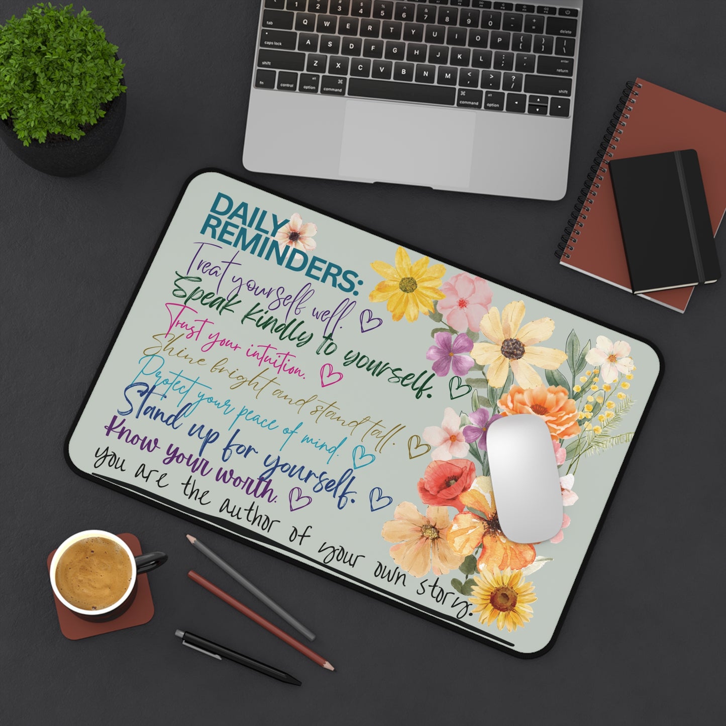 Daily Reminders Desk Mat