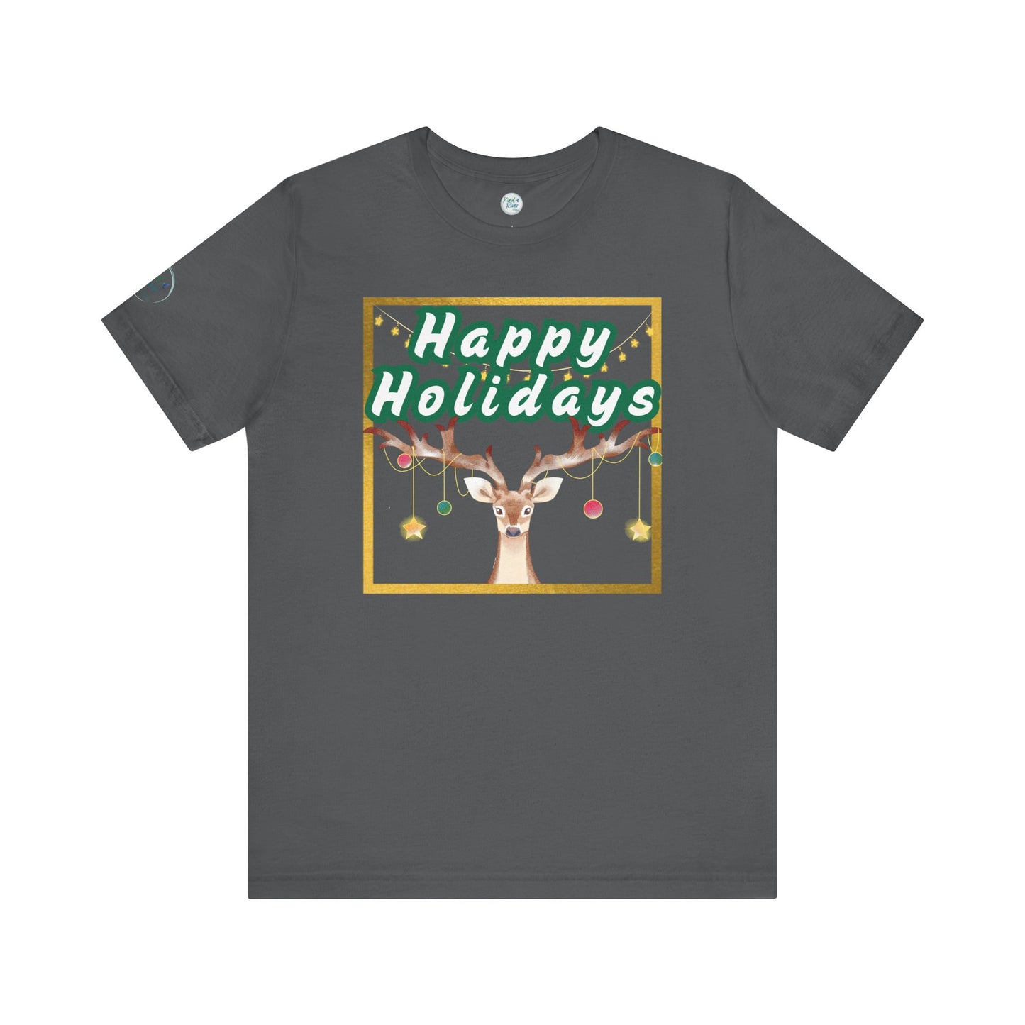 Tee - Short Sleeve (Adult) - Happy Holidays Deer