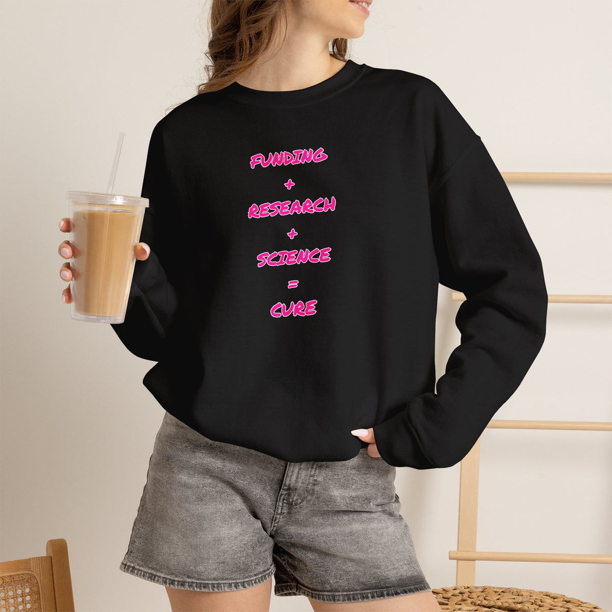 Breast Cancer Awareness Crewneck Sweatshirt (Adult) — "In Honor of My Loved One"