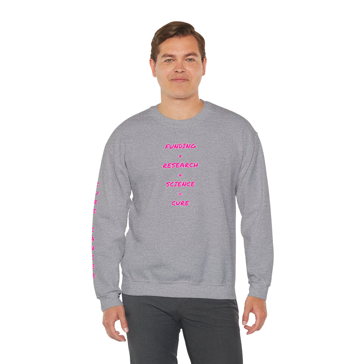 Breast Cancer Awareness Crewneck Sweatshirt (Adult) — "In Honor of My Loved One"