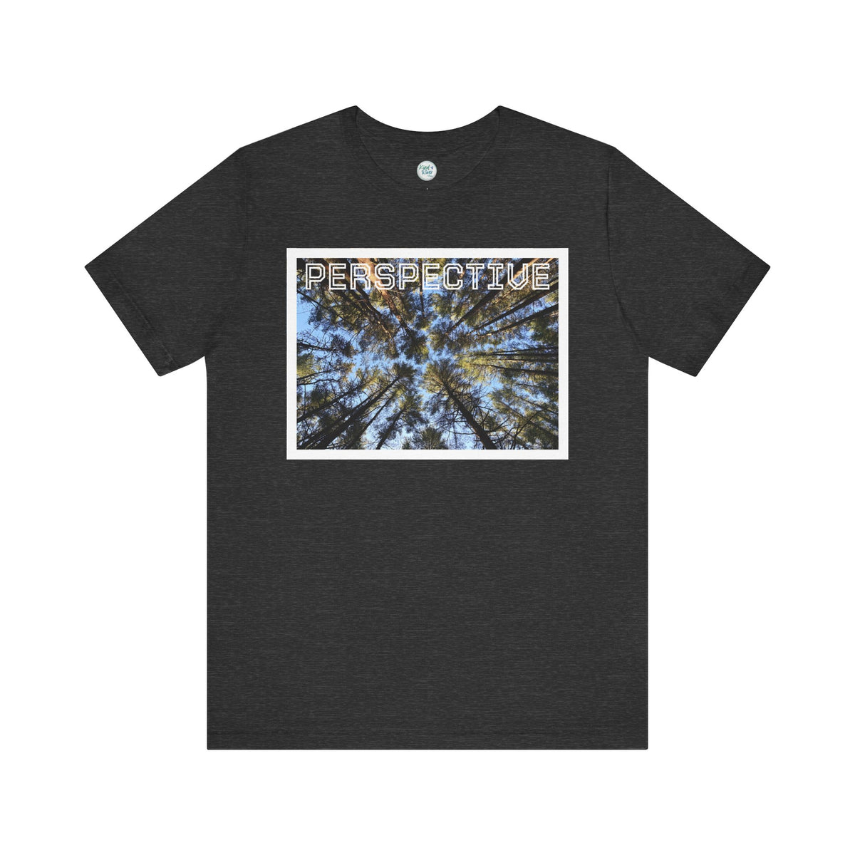 Perspective Tee (Adult)— Forest Canopy Photo T-Shirt (original photograph by Kind River Studio)