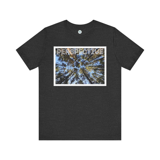 Perspective Tee (Adult)— Forest Canopy Photo T-Shirt (original photograph by Kind River Studio)
