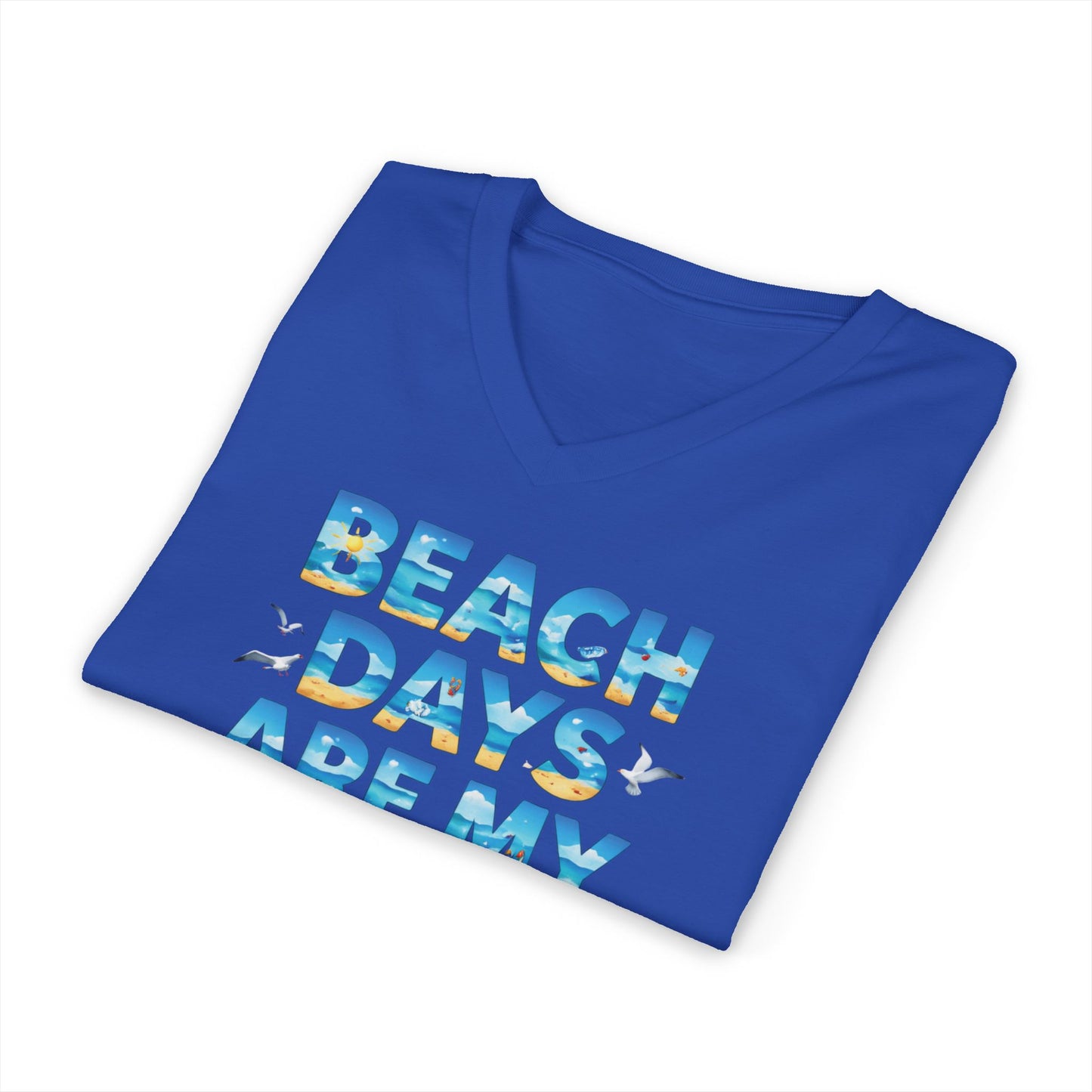 Beach Days V-Neck Tee (Adult)