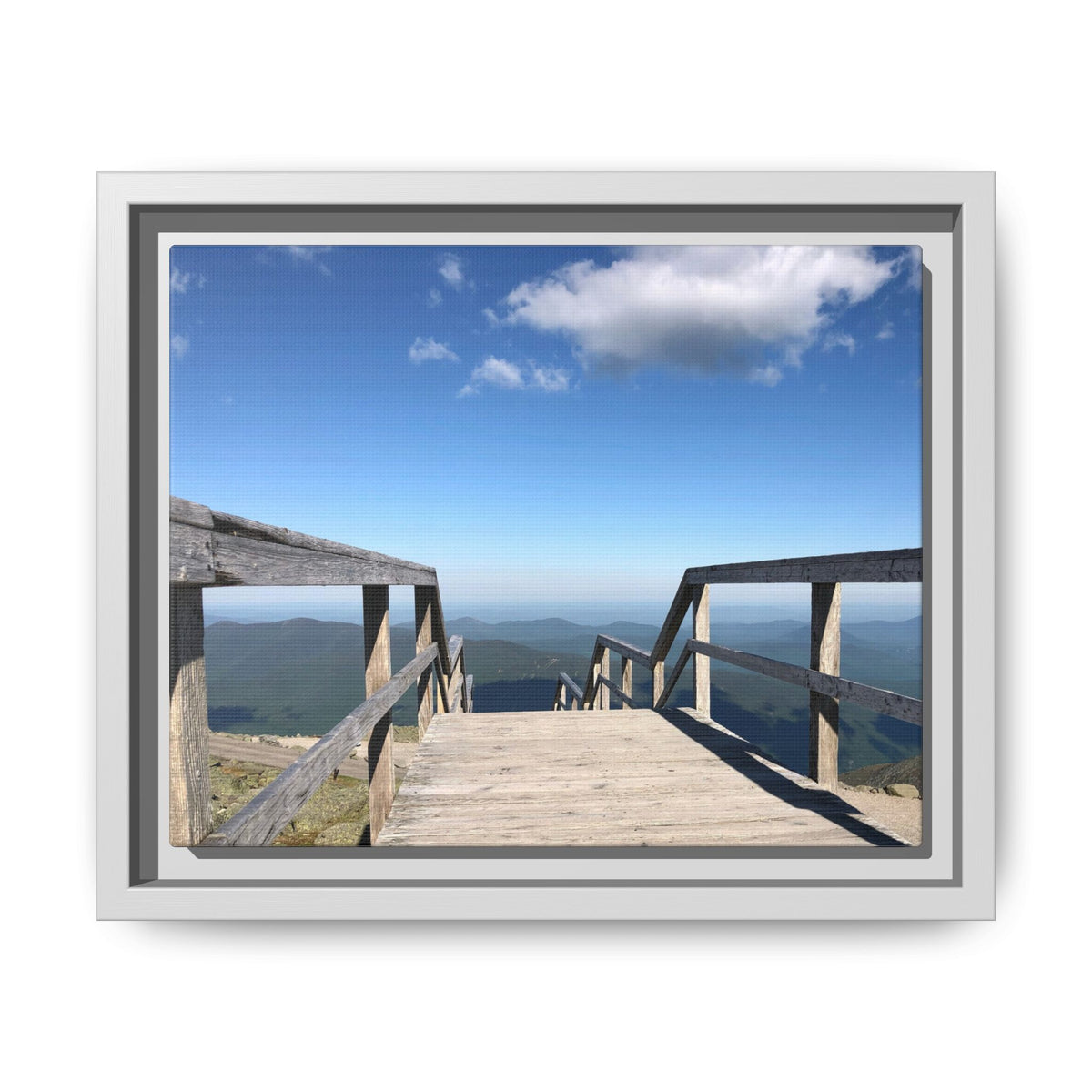Quiet Descent Framed Matte Canvas Print
