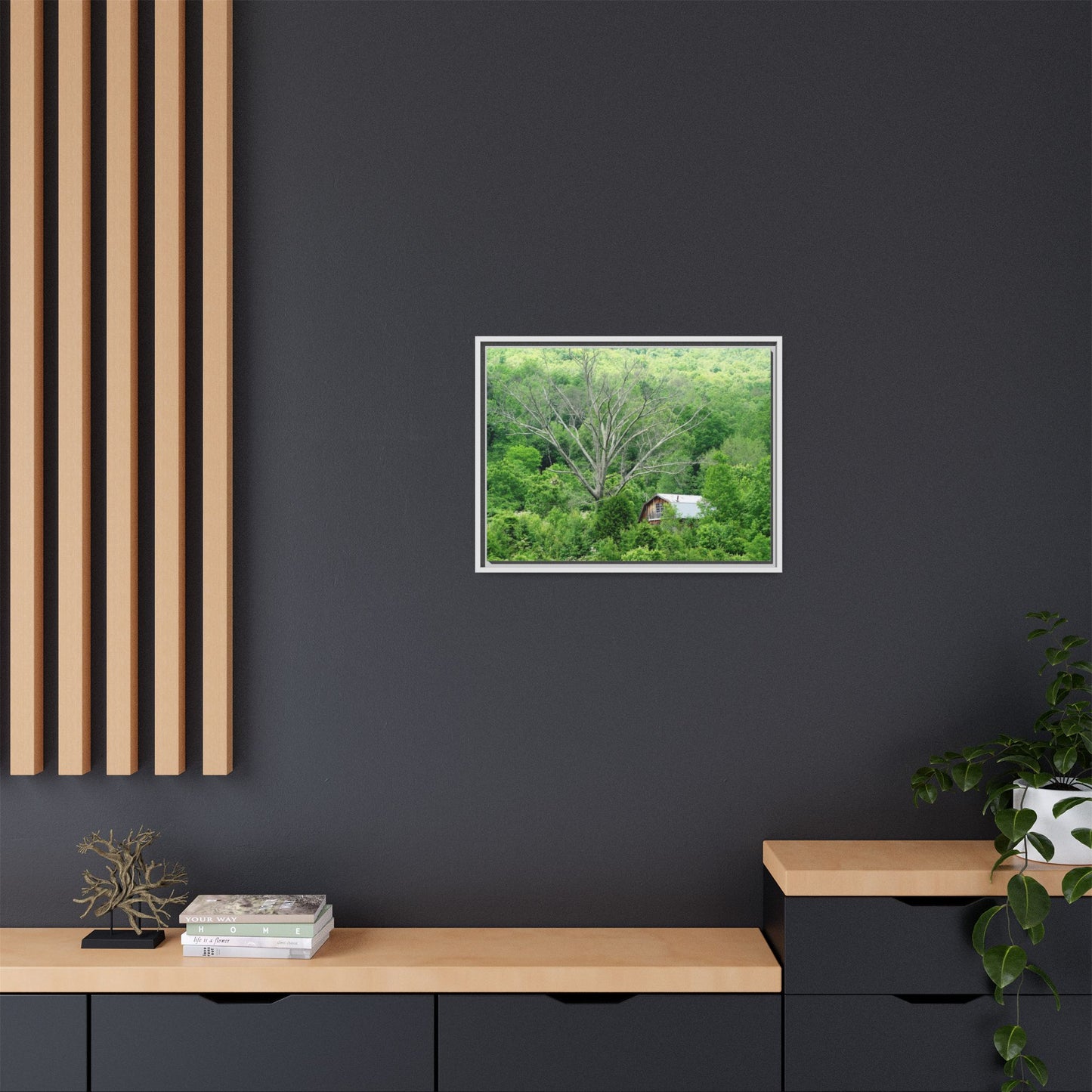 Canvas Print in Frame - Hidden On the Tennessee (original photograph by Kind River Studio)