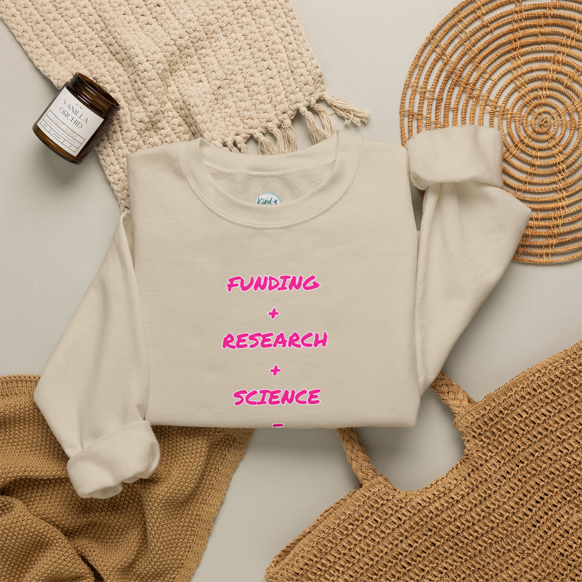 Breast Cancer Awareness Crewneck Sweatshirt (Adult) — "In Honor of My Loved One"