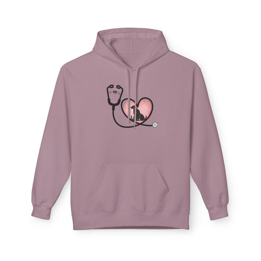 Hoodie (Adult) — Stethoscope Heart Animals