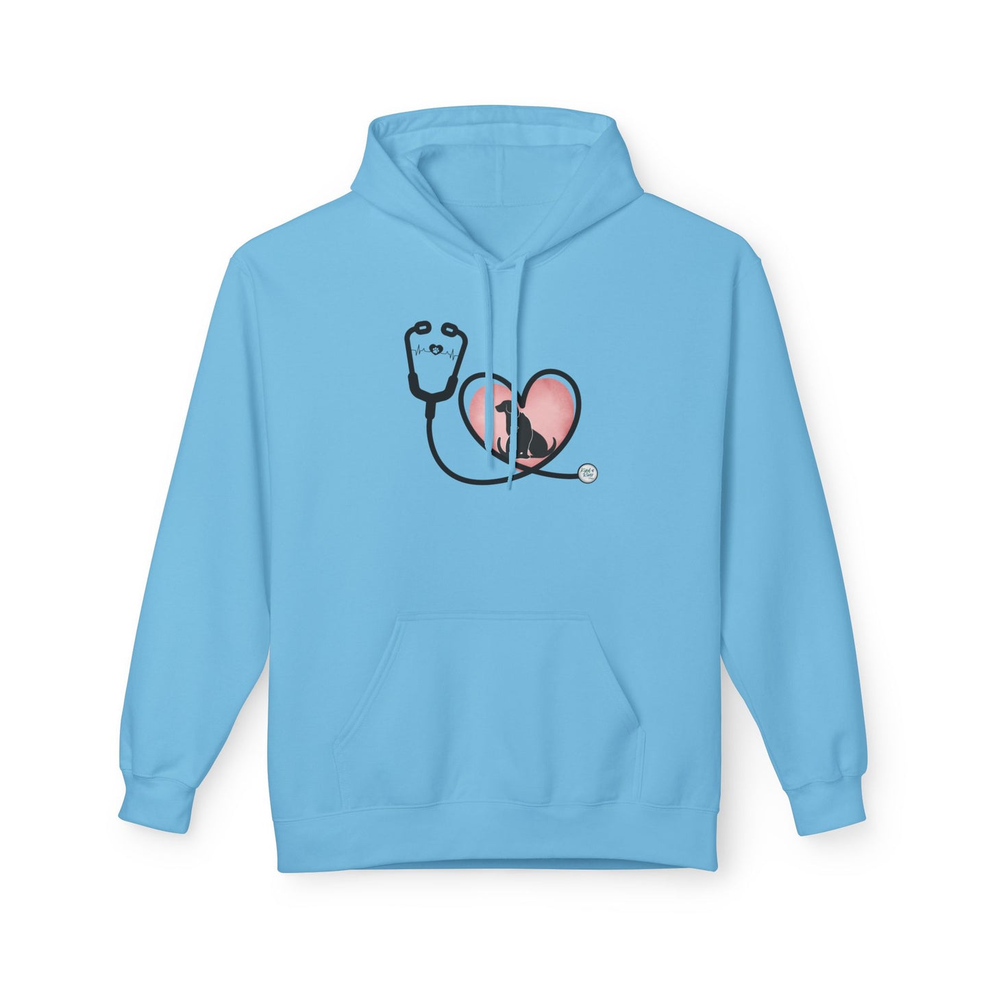 Hoodie (Adult) — Stethoscope Heart Animals