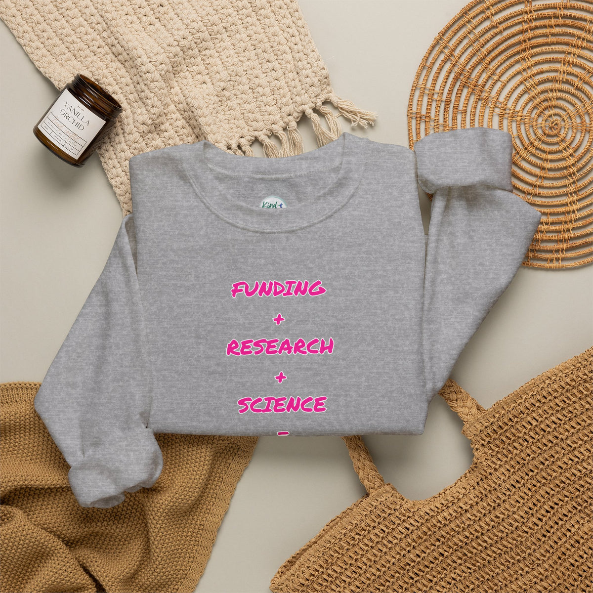 Breast Cancer Awareness Crewneck Sweatshirt (Adult) — "In Honor of My Loved One"
