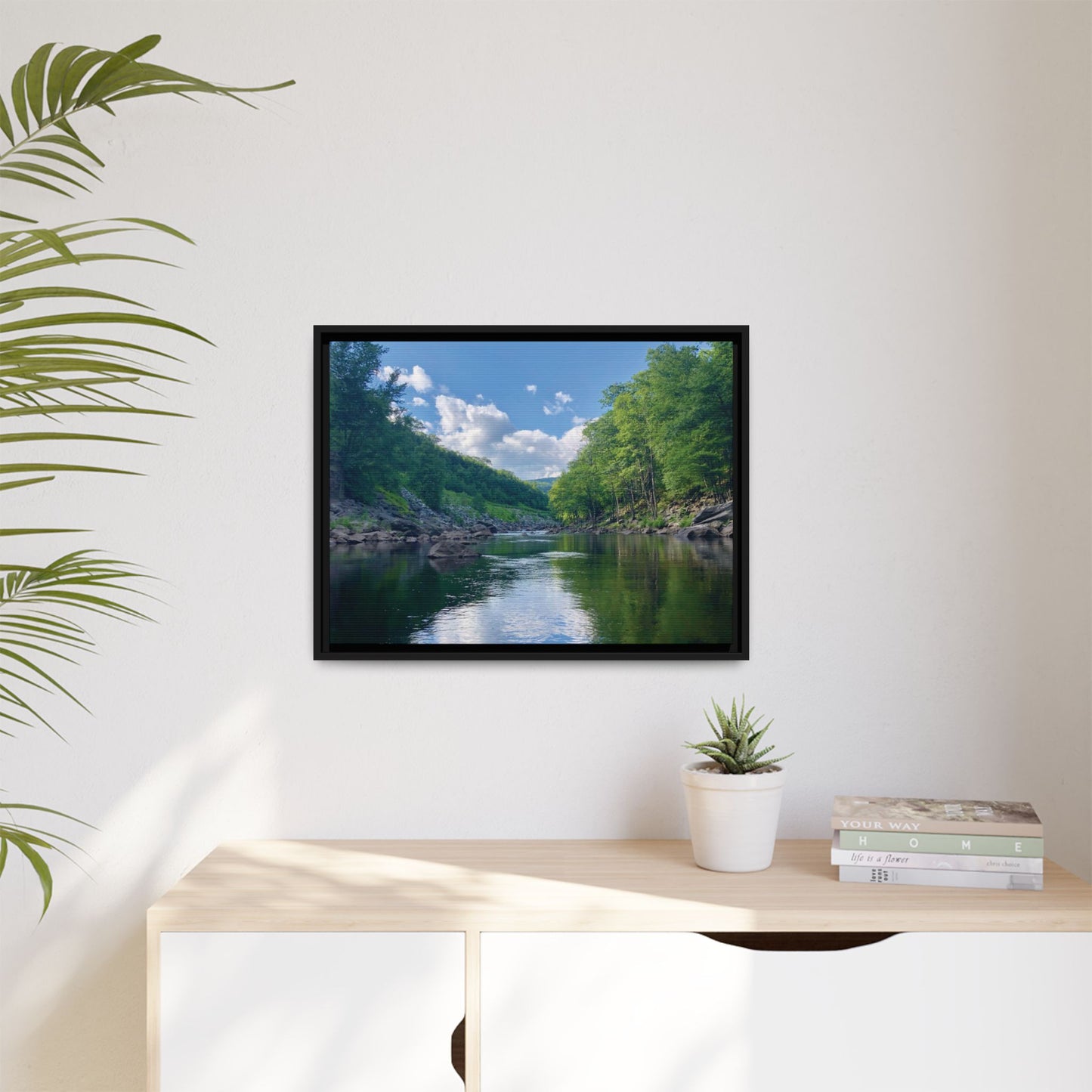 Canvas Print in Frame - Calm River Waters (original photograph by Kind River Studio)