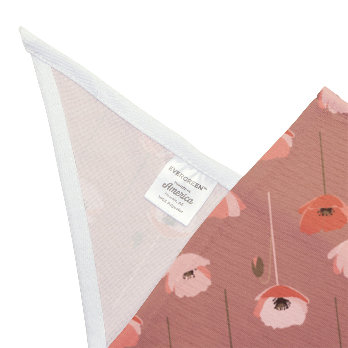 Floral Poppy Pet Bandana (single-sided)