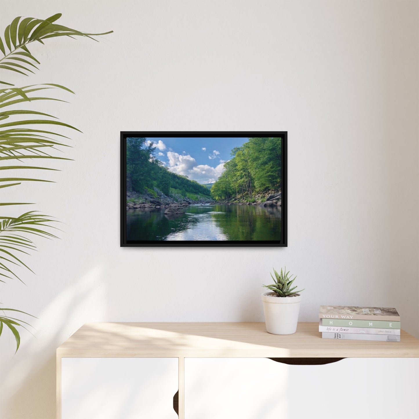 Canvas Print in Frame - Calm River Waters (original photograph by Kind River Studio)