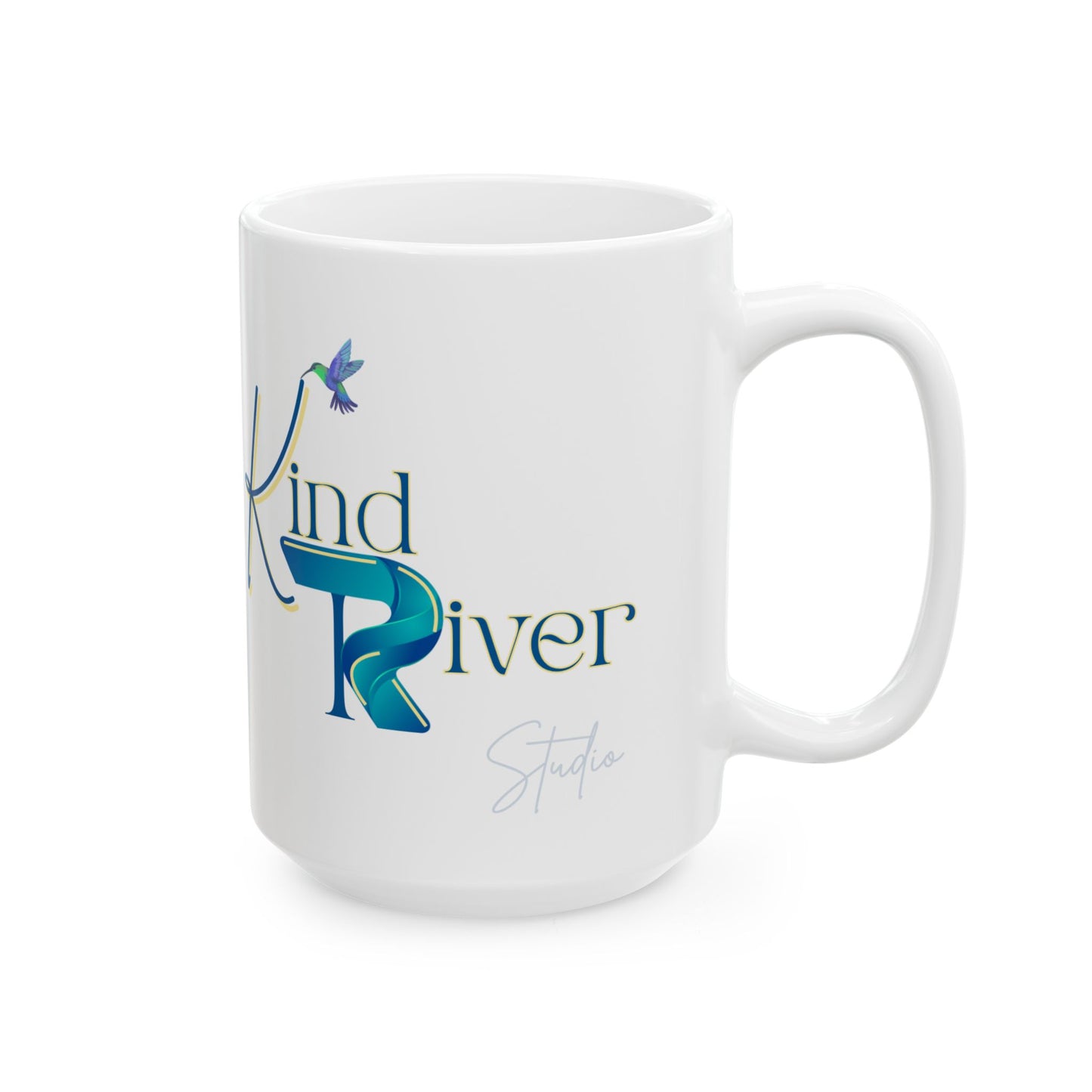 Mug - Ceramic (11 oz | 15 oz) - Kind River Studio Logo