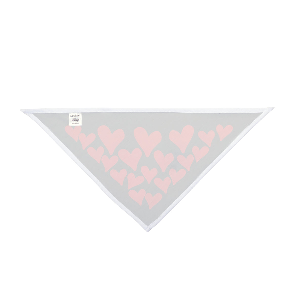 Hand Drawn Red Hearts Pet Bandana (single-sided)