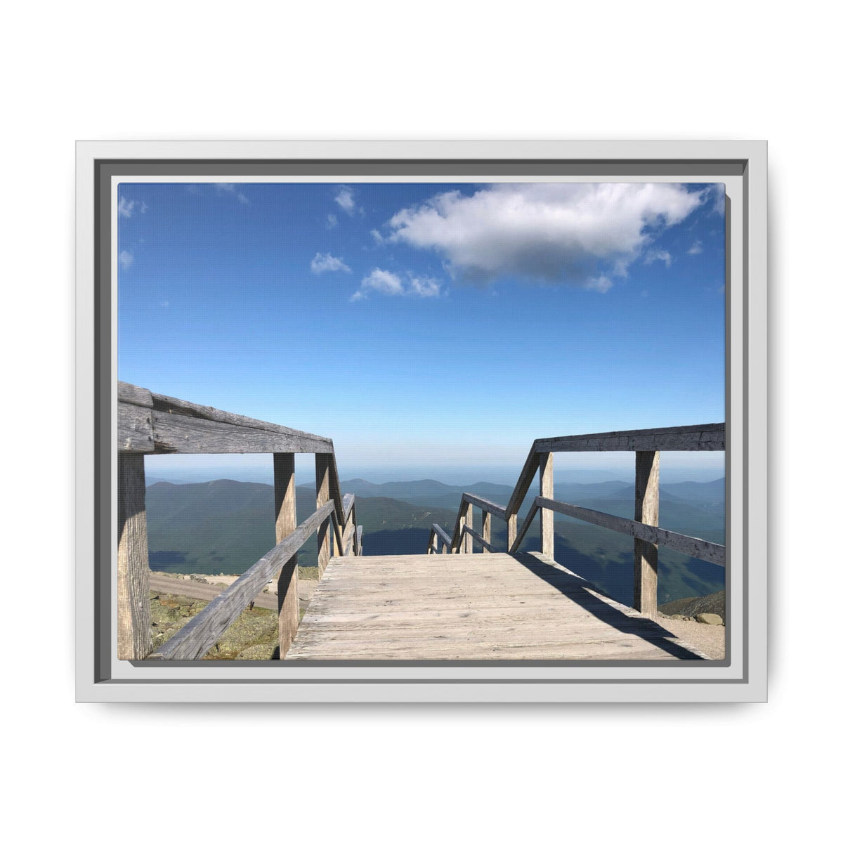 Quiet Descent Framed Matte Canvas Print