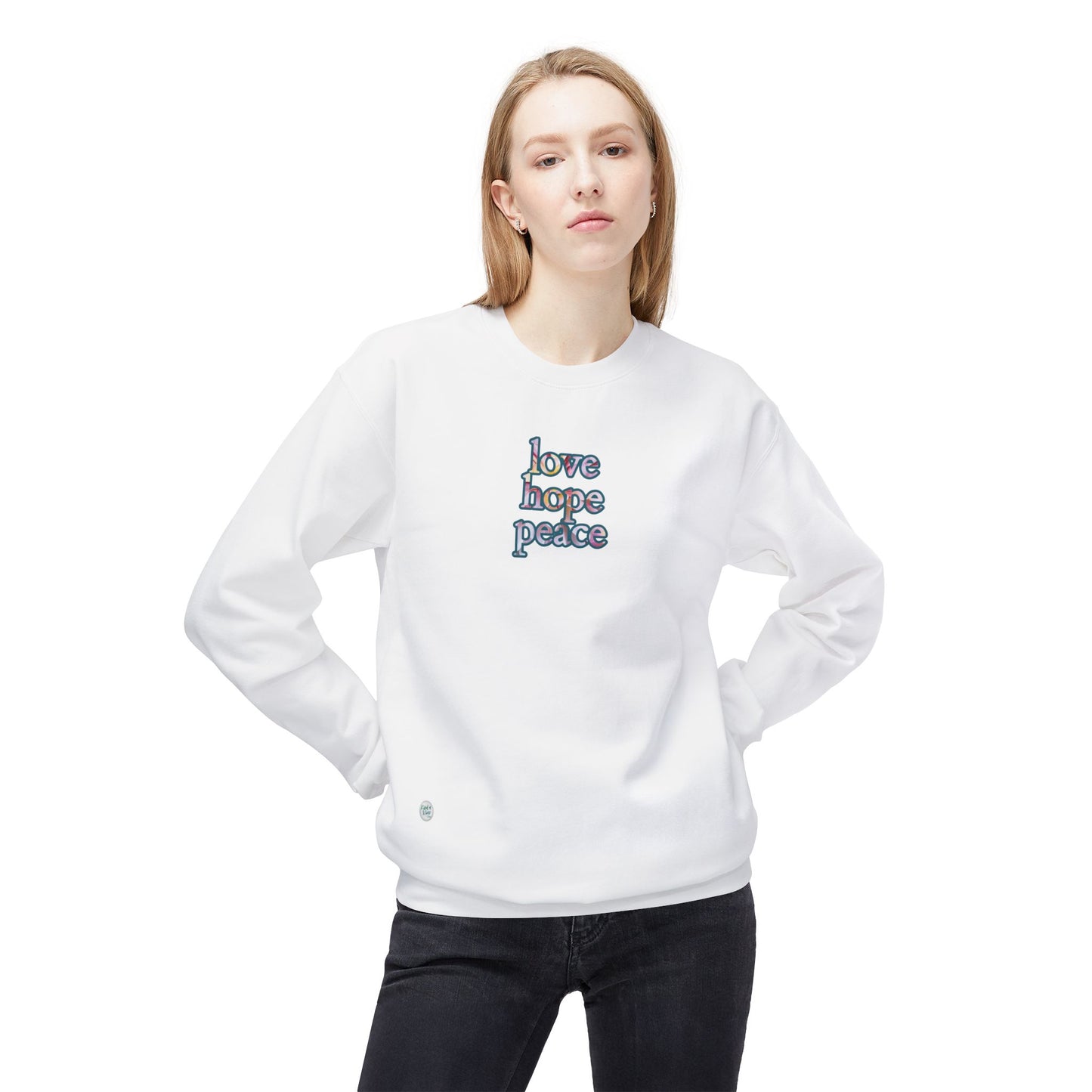 Sweatshirt - Crewneck (Adult) - love hope peace