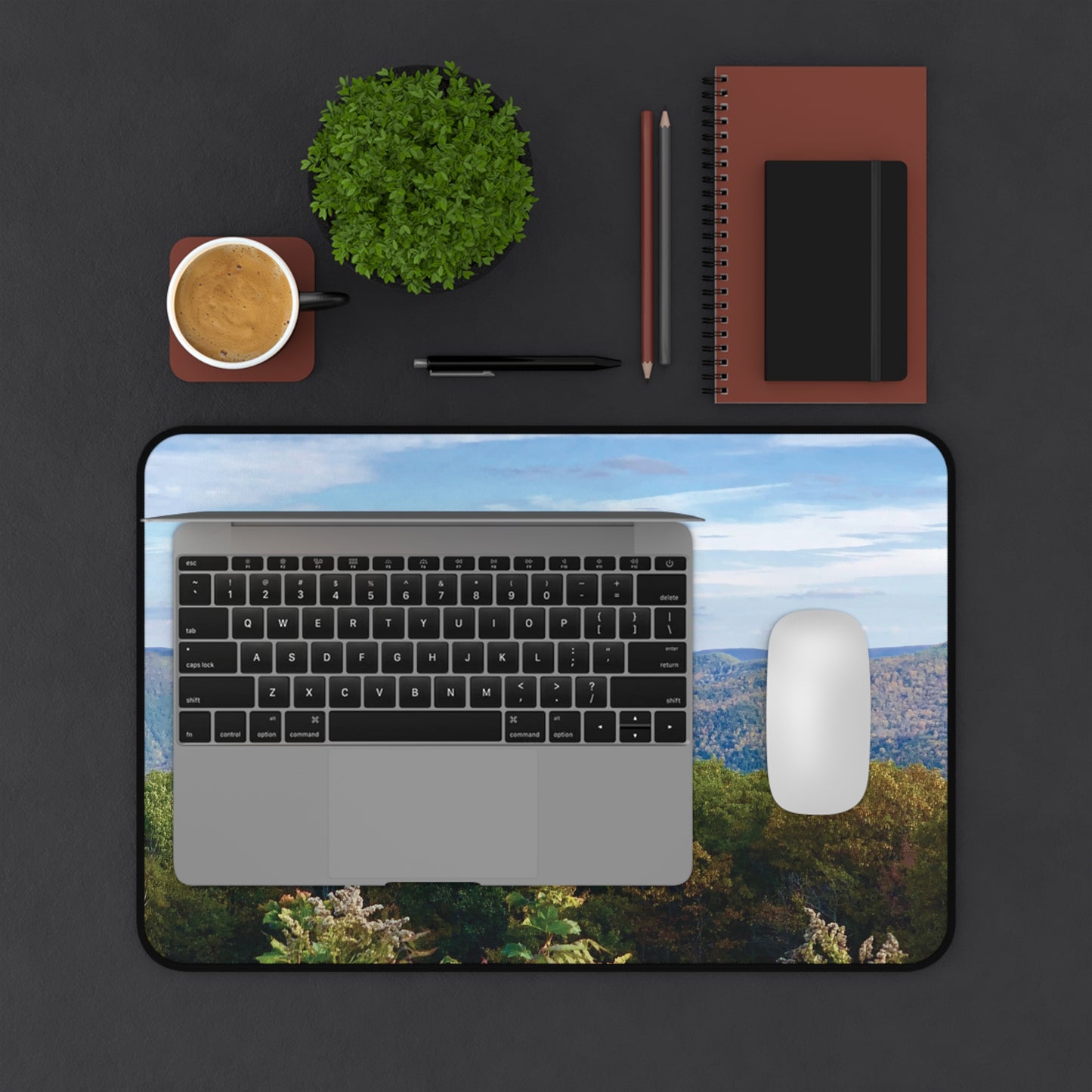 Mountain Vista Desk Mat  (original photograph by Kind River Studio)